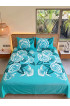 Hand Painted Rayon Bedsheet Set King Size Hand Painted Rayon Bedsheet Set King Size